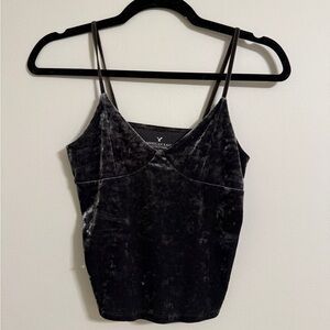American Eagle Outfitters Velvet Camisole in Black